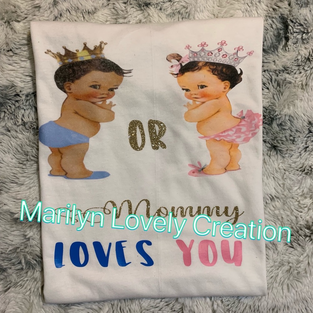 Gender reveal shirt